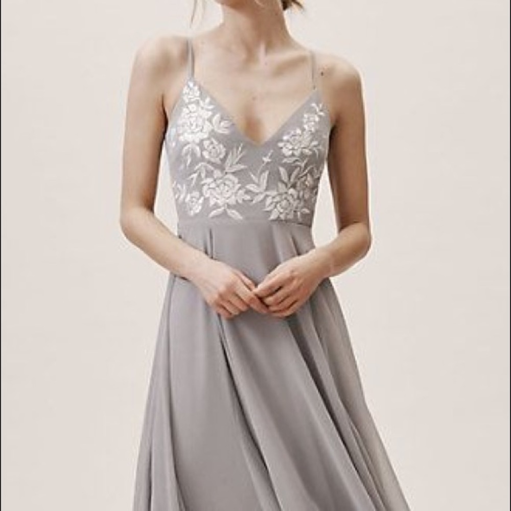 BHLDN Sadia dress Fog
